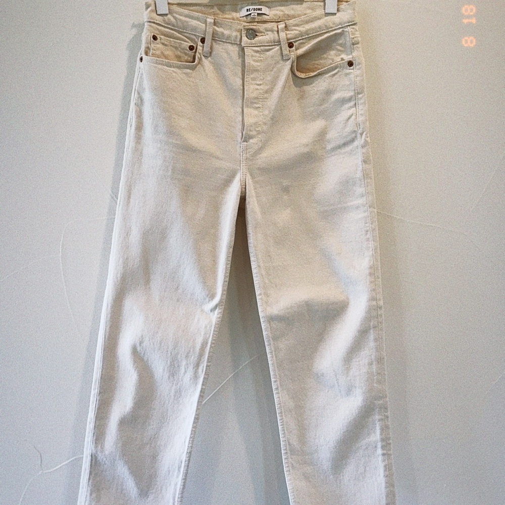 Re/Done Cream Denim Jeans